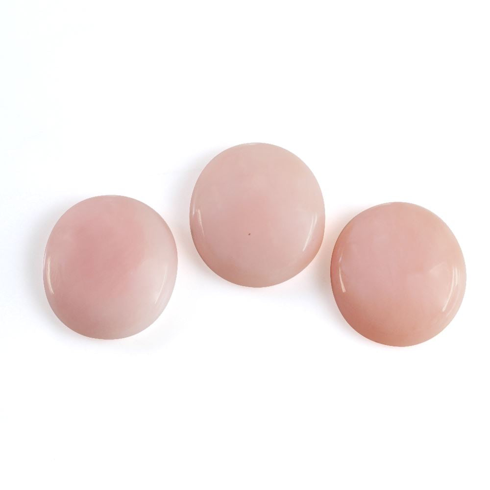 PINK OPAL OVAL CAB (MEDIUM) (SI) 11X10MM 2.46 Cts.