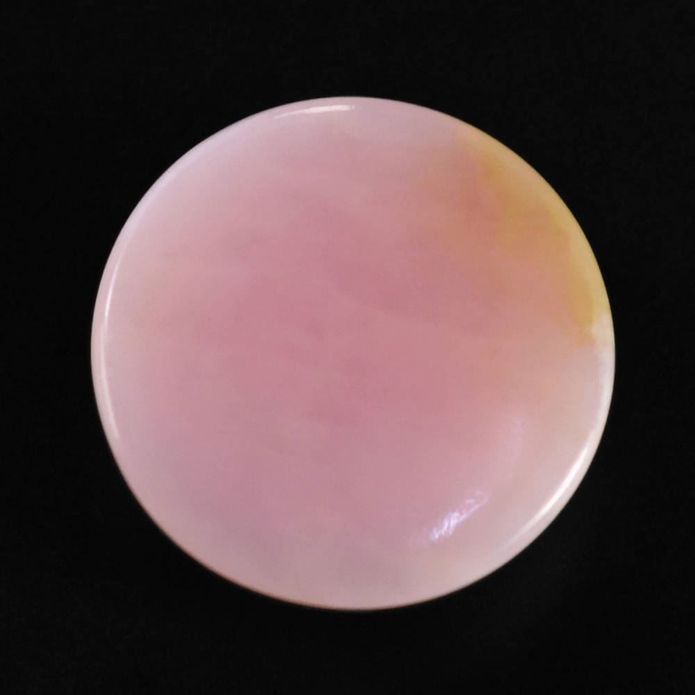 PINK OPAL ROUND CAB (DARK) (SI) 12MM 5.27 Cts.