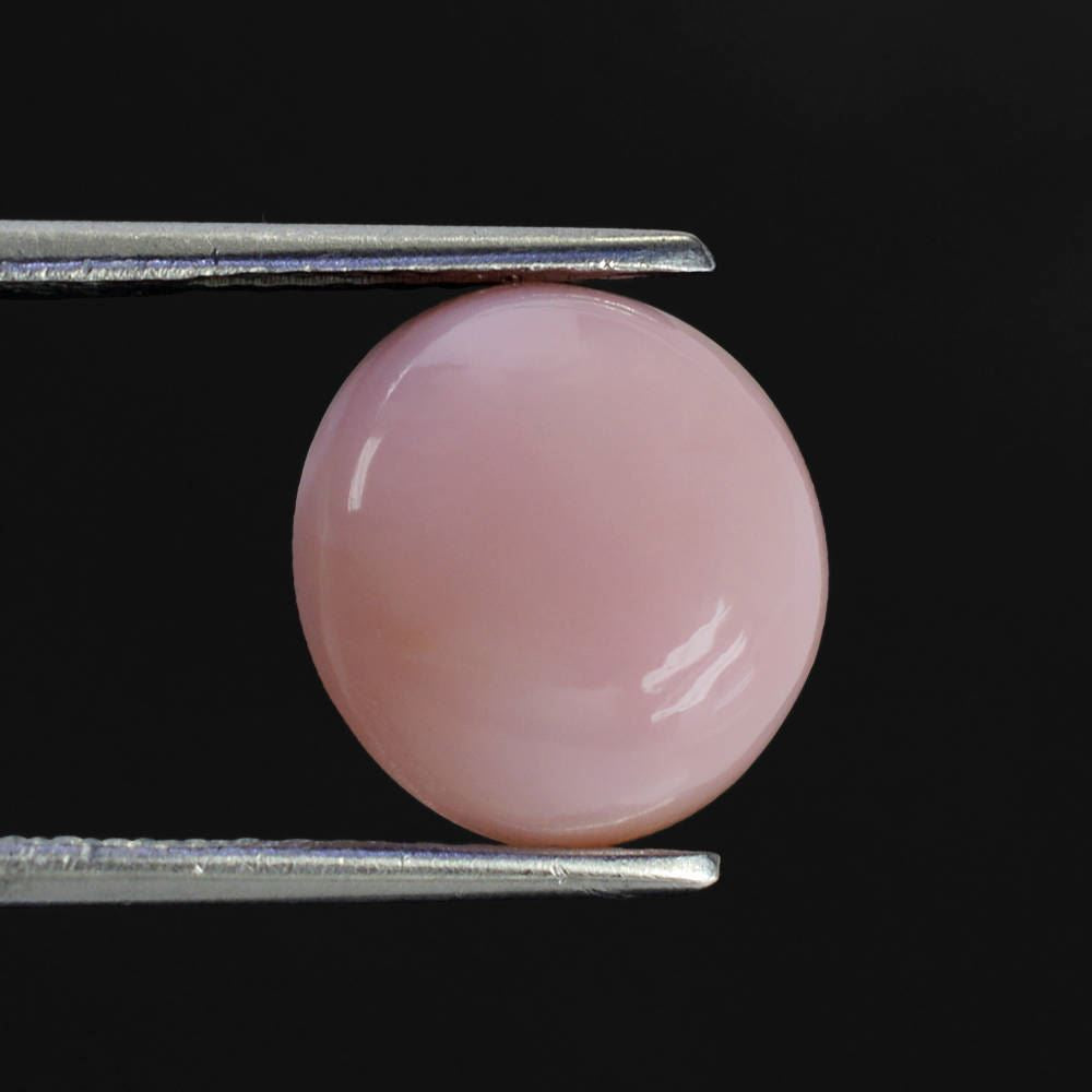 PINK OPAL ROUND CAB (DARK) (SI) 12MM 5.27 Cts.