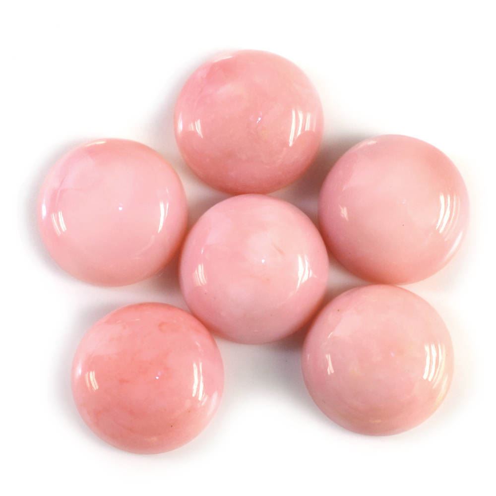 PINK OPAL ROUND CAB (DARK) (SI) 12MM 5.27 Cts.