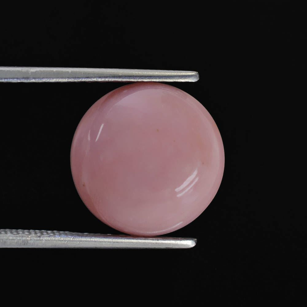 PINK OPAL ROUND CAB (DARK) (SI) 14MM 8.42 Cts.