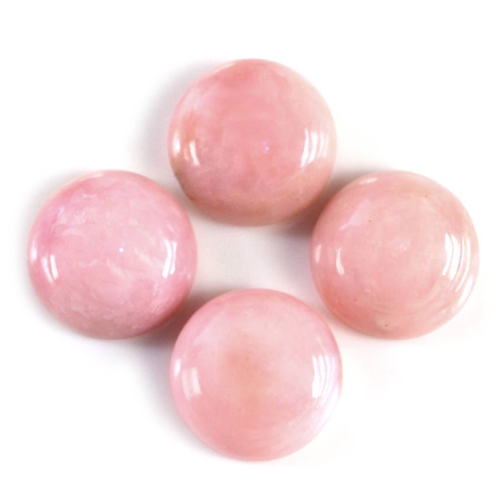 PINK OPAL ROUND CAB (DARK) (SI) 14MM 8.42 Cts.