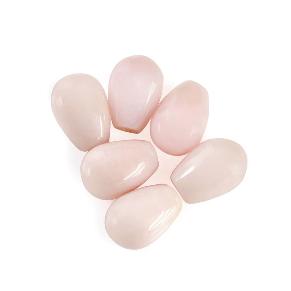 PINK OPAL PLAIN DROPS (LITE) (SI) (HALF DRILL 0.50MM) 7X5MM 1.16 Cts.