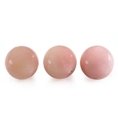 PINK OPAL PLAIN ROUND BALL (HALF DRILL) (MEDIUM) 12MM 9.61 Cts.
