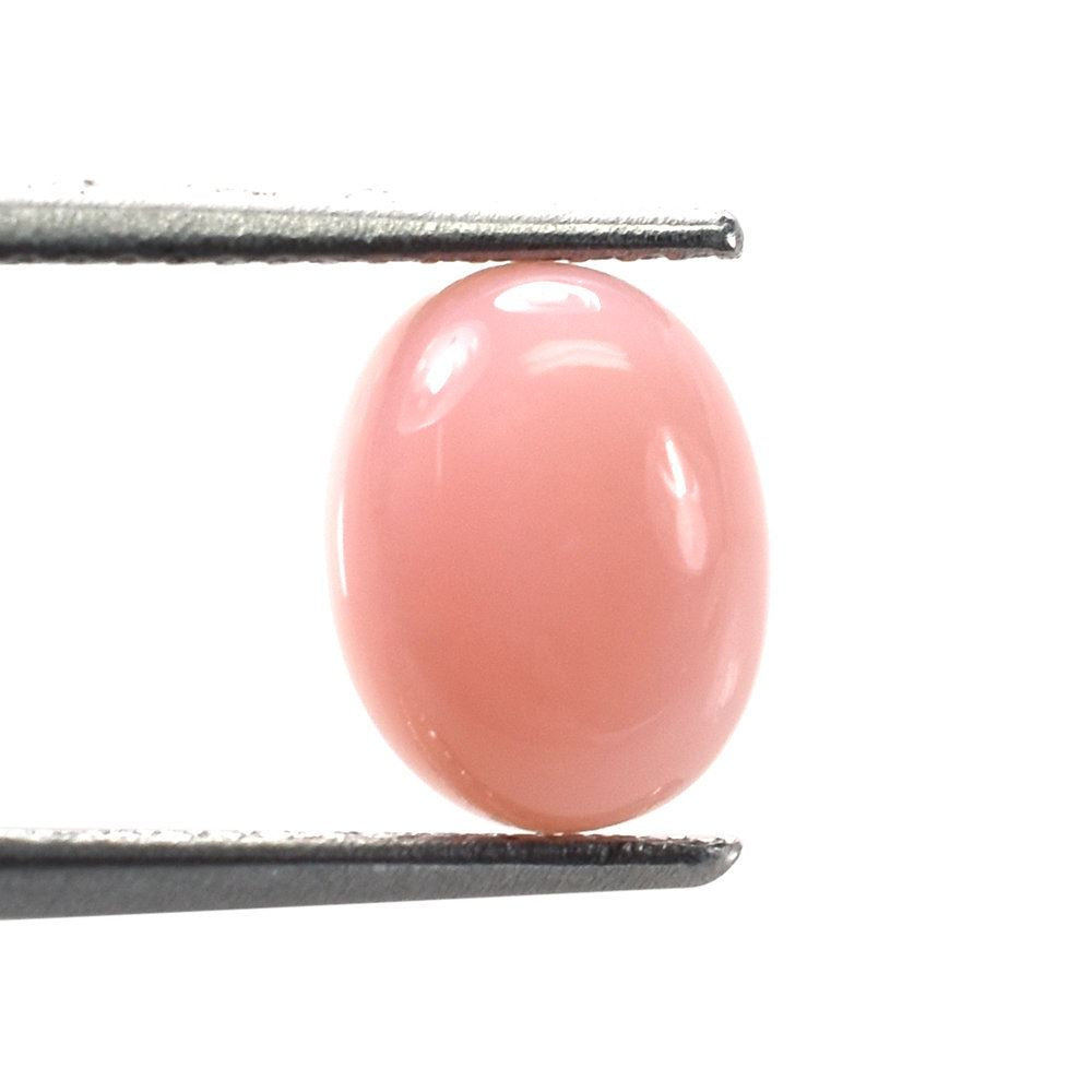 PINK OPAL PLAIN OVAL CAB 9X7MM 1.10 Cts.