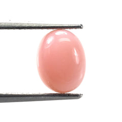 PINK OPAL PLAIN OVAL CAB 9X7MM 1.10 Cts.
