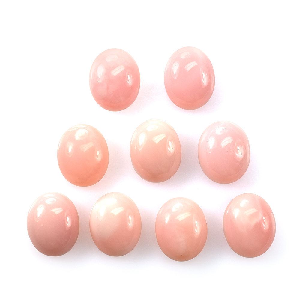PINK OPAL PLAIN OVAL CAB 11X9MM 2.82 Cts.