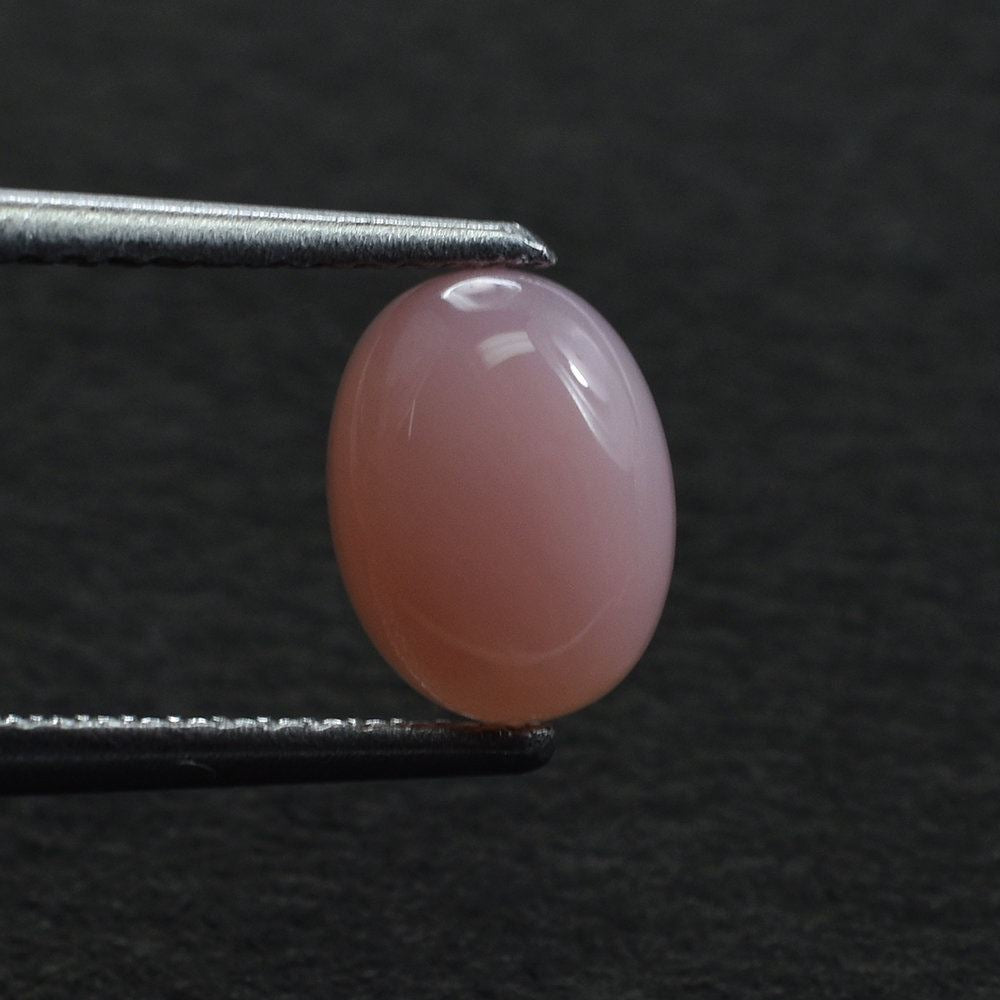 PINK OPAL PLAIN OVAL CAB (DARK/CLEAN) 8X6MM 1.01 Cts.