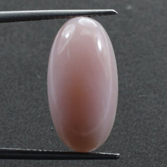 PINK OPAL PLAIN OVAL CAB 20X10.50MM 9.35 Cts.