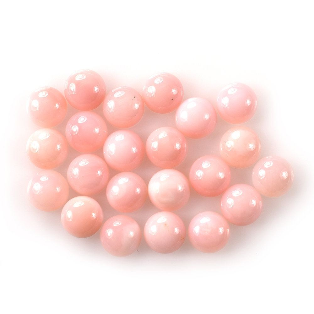 PINK OPAL PLAIN ROUND CAB 6MM 0.65 Cts.