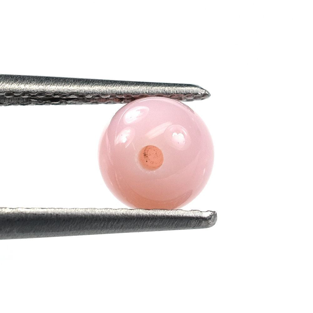 PINK OPAL PLAIN ROUND BALL 6MM (HALF DRILL-1.20MM) 1.05 Cts.