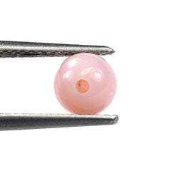 PINK OPAL PLAIN ROUND BALL 6MM (HALF DRILL-1.20MM) 1.05 Cts.