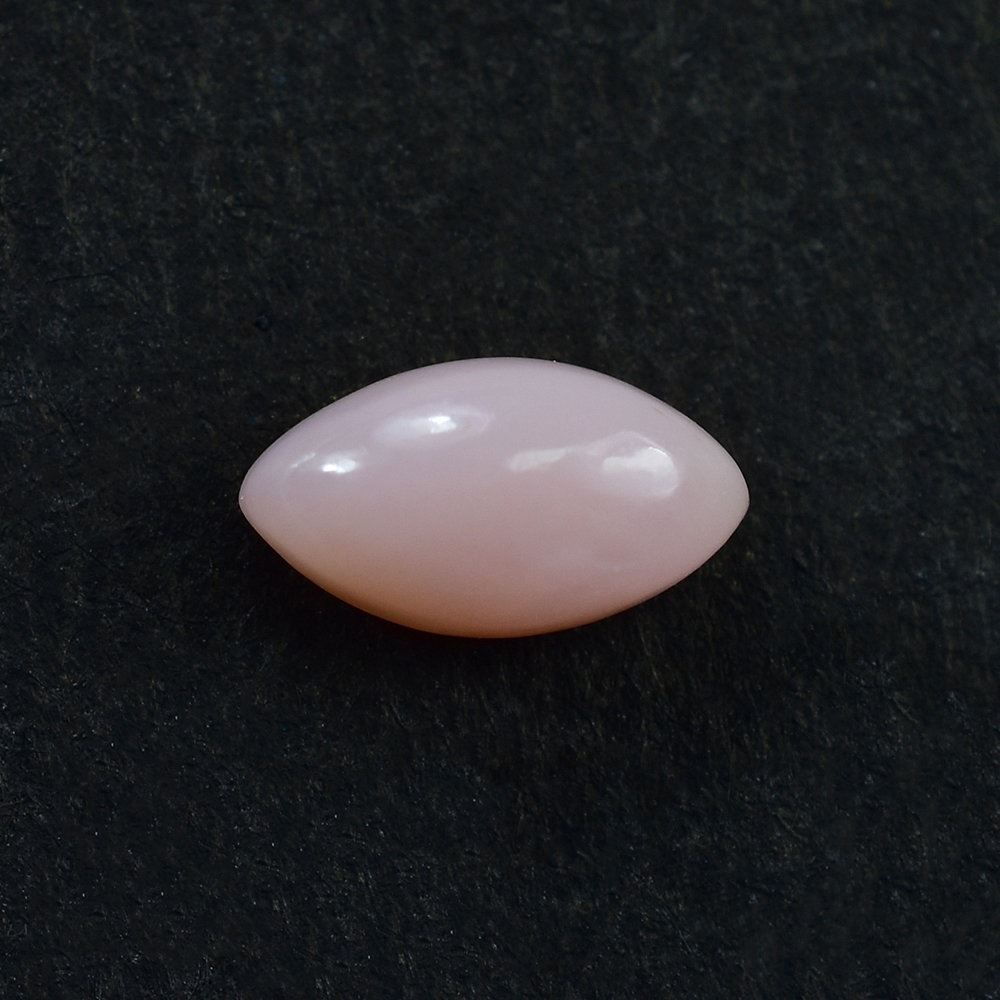 PINK OPAL PLAIN MARQUISE CAB (PEACH COLOR) (CLEAN) 7.80X4.20MM 0.65 Cts.