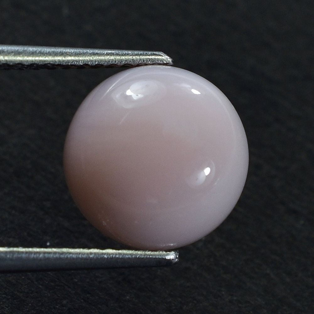 PINK OPAL PLAIN ROUND CAB 10.00MM 6.27 Cts.