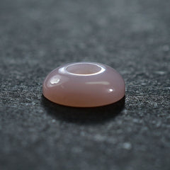 PINK OPAL PLAIN ROUND CAB (LITE COLOR) (HALF DRILL 2.00MM) 8.00MM 0.99 Cts.