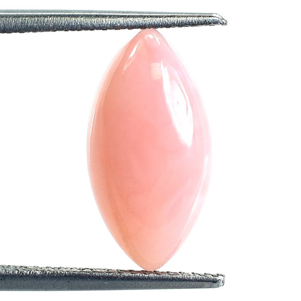 PINK OPAL PLAIN MARQUISE CAB (MEDIUM PINK/SI) 15.90X8.00MM 3.40 Cts.