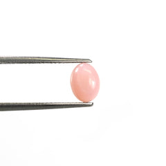 PINK OPAL PLAIN OVAL CAB (LIGHT/SI) 8.00X6.00 MM 1.04 CTS