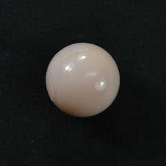 PINK OPAL PLAIN ROUND BALL (PEACH LIGHT/CLEAN) (HALF DRILL) 12.00 MM 9.70 CTS