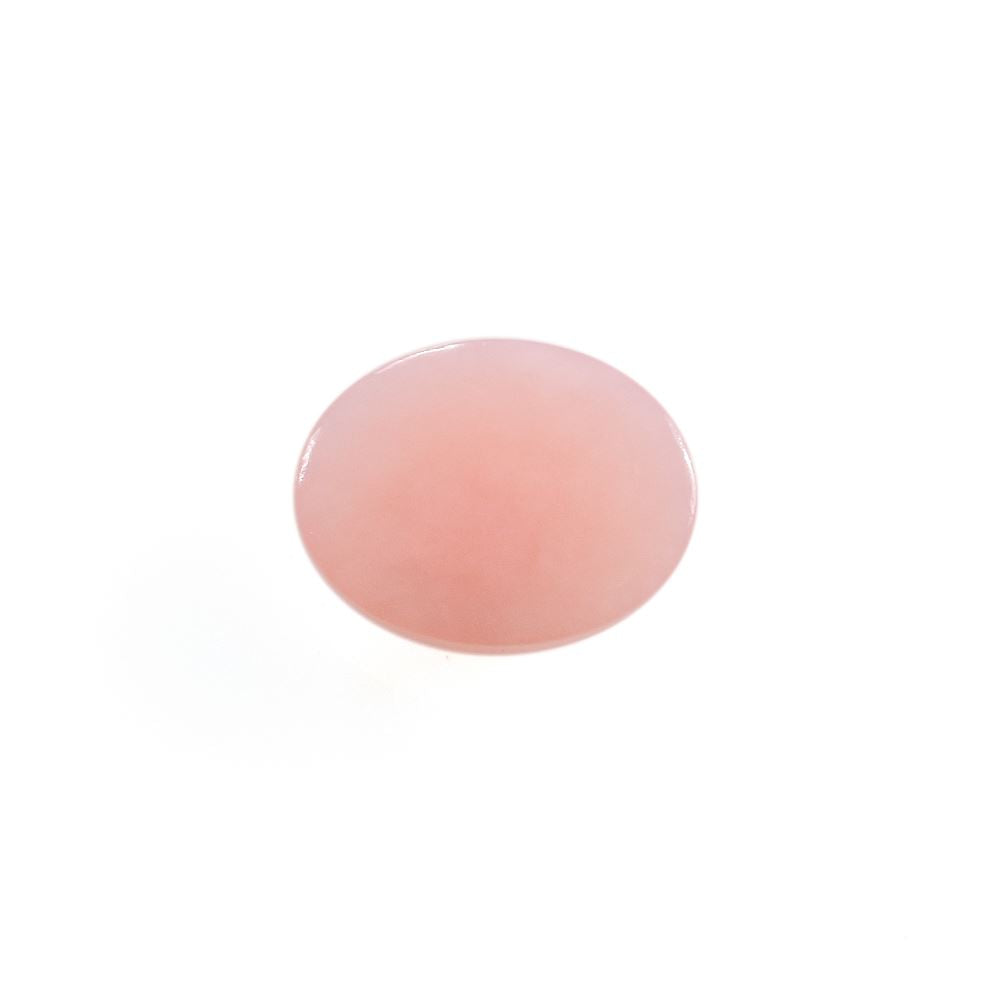 PINK OPAL PLAIN OVAL CAB (DARK/CLEAN) 9X7 MM 1.44 CTS