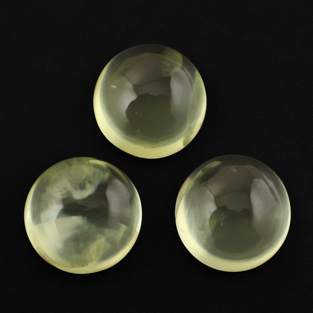 PREHNITE ROUND CAB 6.50MM 1.35 Cts.