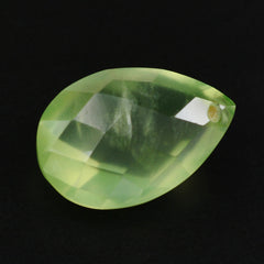 PREHNITE BRIOLETTE PEAR (FULL DRILL) 12X8MM 3.48 Cts.