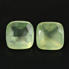 PREHNITE ROSE CUT CUSHION 8MM 2.34 Cts.