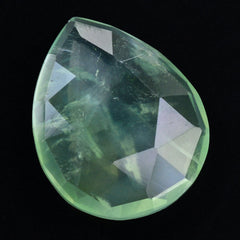 PREHNITE ROSE CUT BRIOLETTE PEAR 18X14.50MM 8.89 Cts.