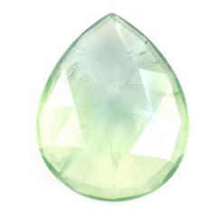 PREHNITE ROSE CUT BRIOLETTE PEAR 18X14.50MM 8.89 Cts.