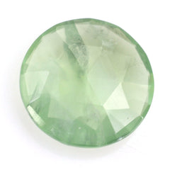 PREHNITE ROSE CUT BRIOLETTE ROUND 12MM 3.97 Cts.