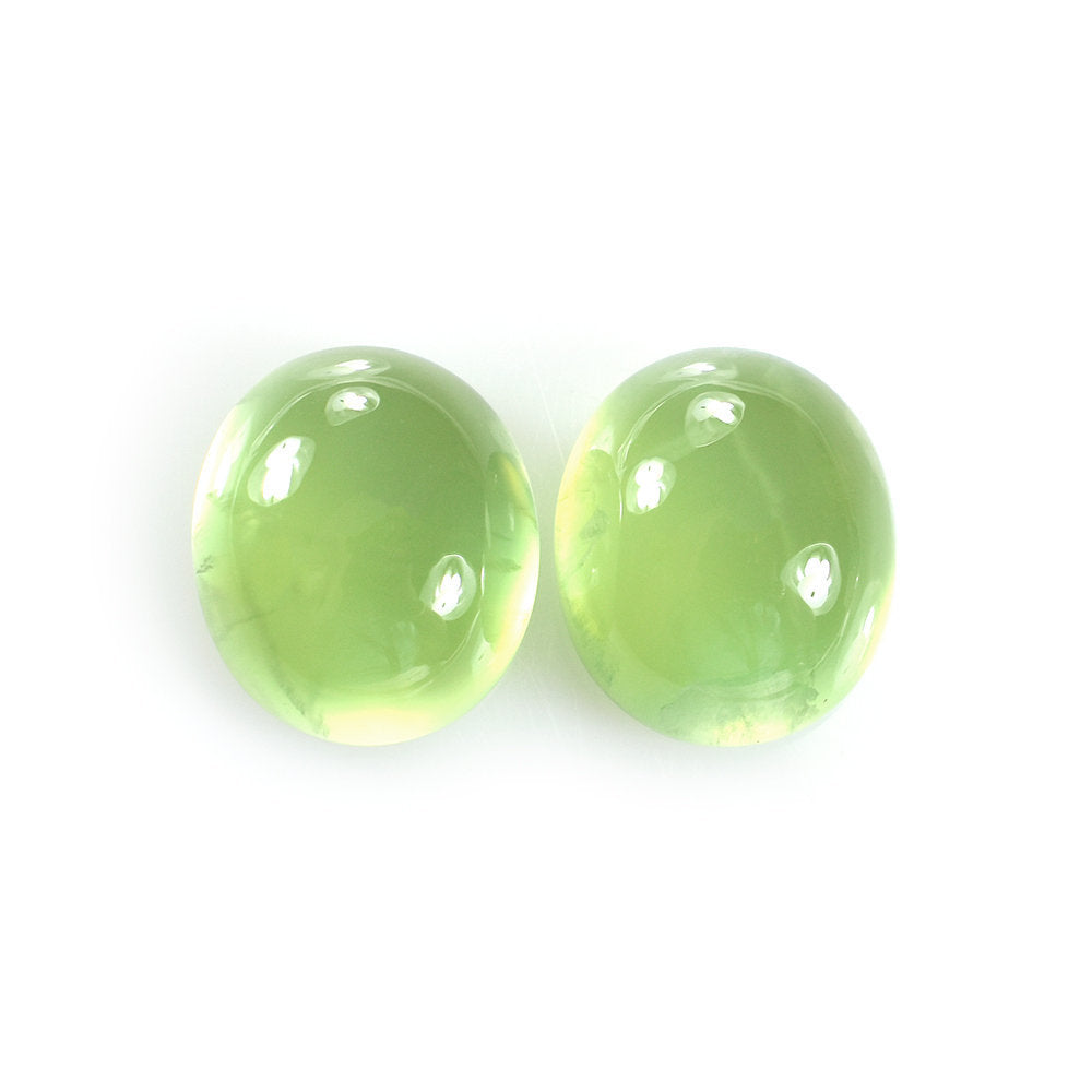 PREHNITE PLAIN OVAL CAB (SI) 14X12MM 10.07 Cts.