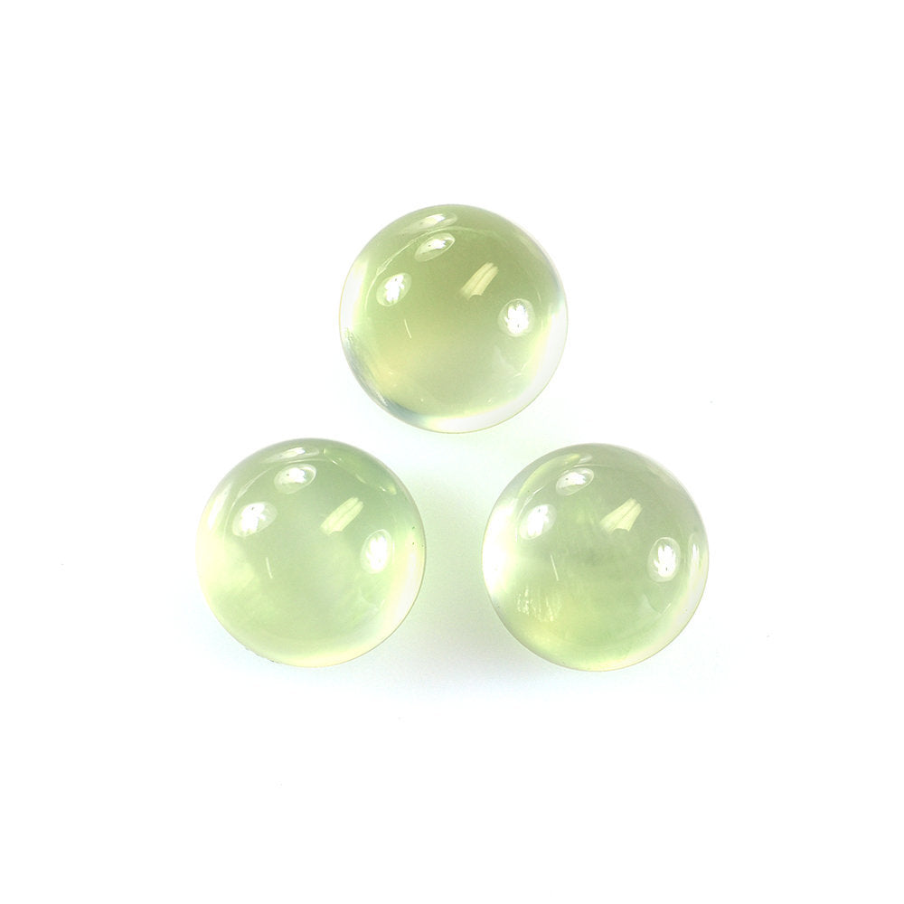 PREHNITE PLAIN ROUND CAB 9X9MM 3.47 Cts.