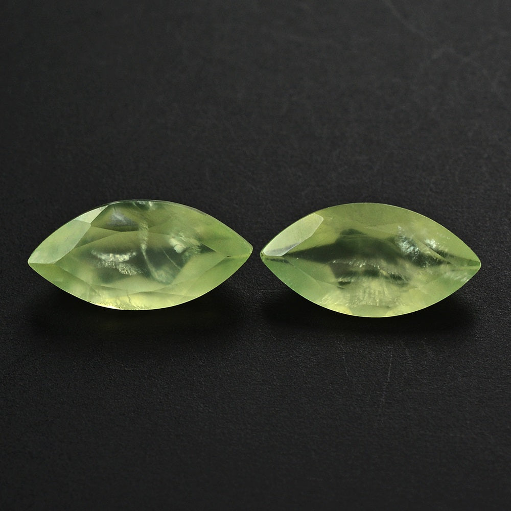 PREHNITE CUT MARQUISE 12X6MM 1.83 Cts.