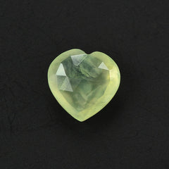 PREHNITE ROSE CUT BRIOLETTE HEART 8MM 1.88 Cts.