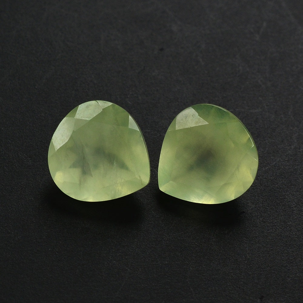 PREHNITE CUT HEART 8MM (MEDIUM/SI) 1.89 Cts.