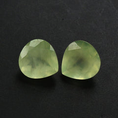 PREHNITE CUT HEART 8MM (MEDIUM/SI) 1.89 Cts.