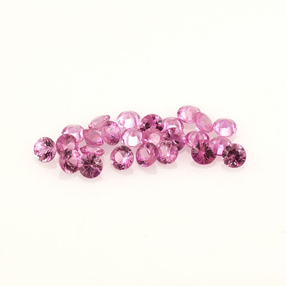 PINK SAPPHIRE CUT ROUND (DARK/CLEAN) 1.90MM 0.035 Cts.