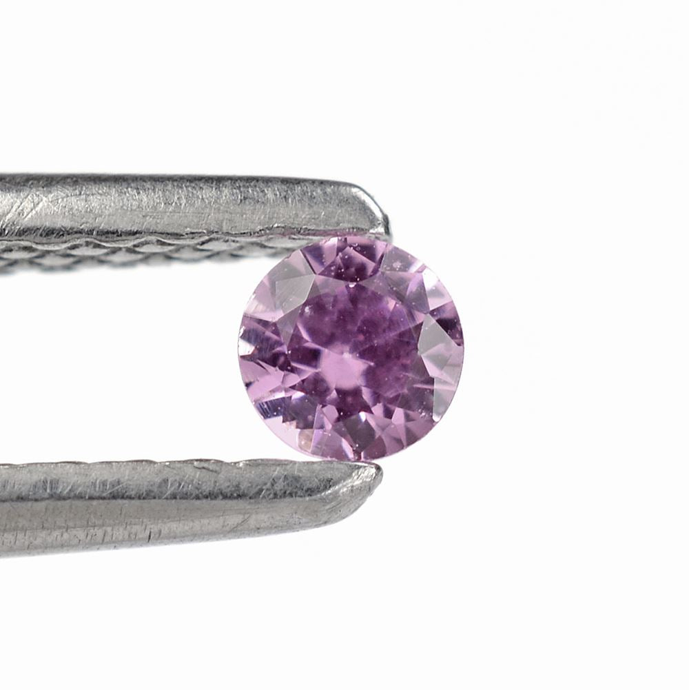 PINK SAPPHIRE CUT ROUND 3MM 0.13 Cts.