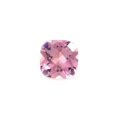 PINK TOURMALINE CHECKER CUT CUSHION (LITE/SI) 4MM 0.31 Cts.