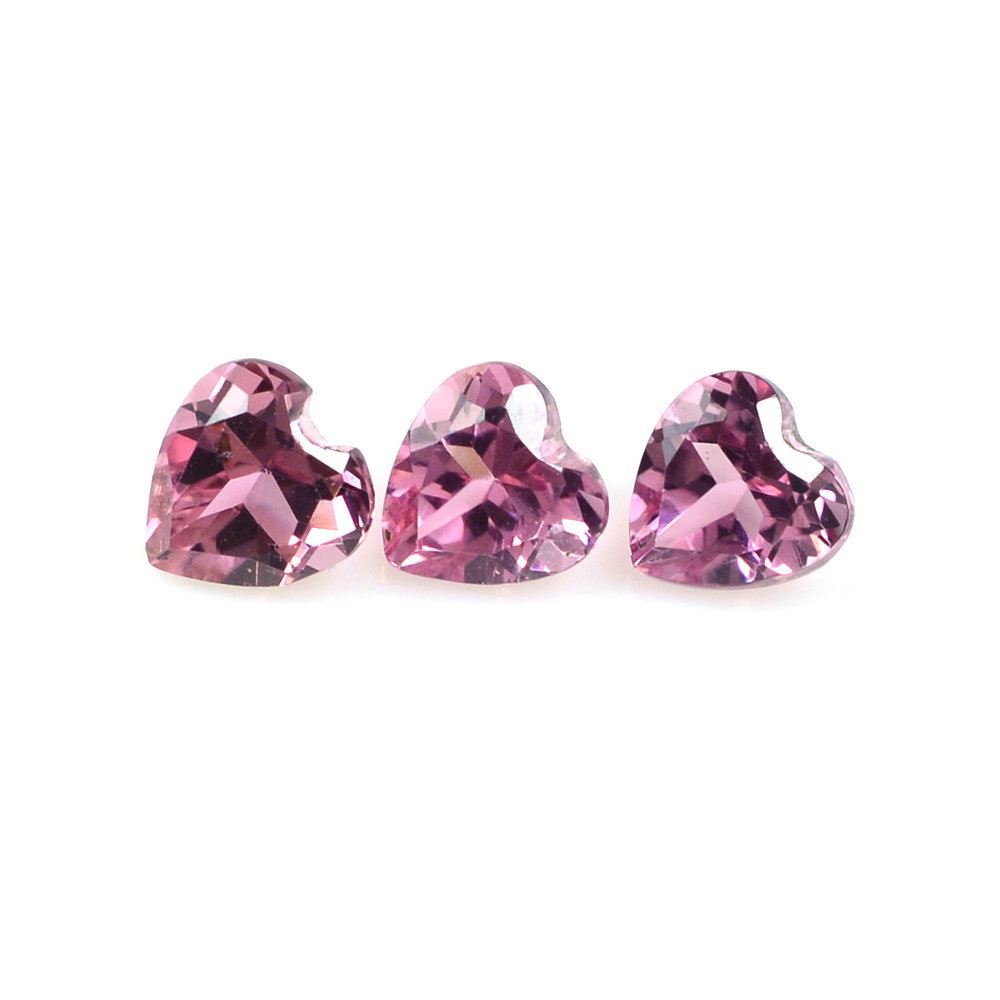 PINK TOURMALINE CUT HEART (LITE) 4MM 0.23 Cts.