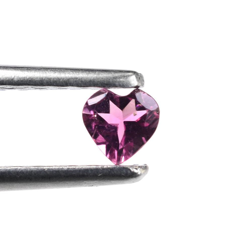 PINK TOURMALINE CUT HEART (MEDIUM/SI) 4MM 0.20 Cts.