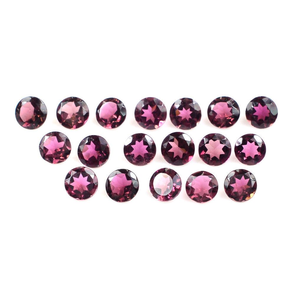 PINK TOURMALINE CUT ROUND (VERY DARK) 3.50MM 0.15 Cts.