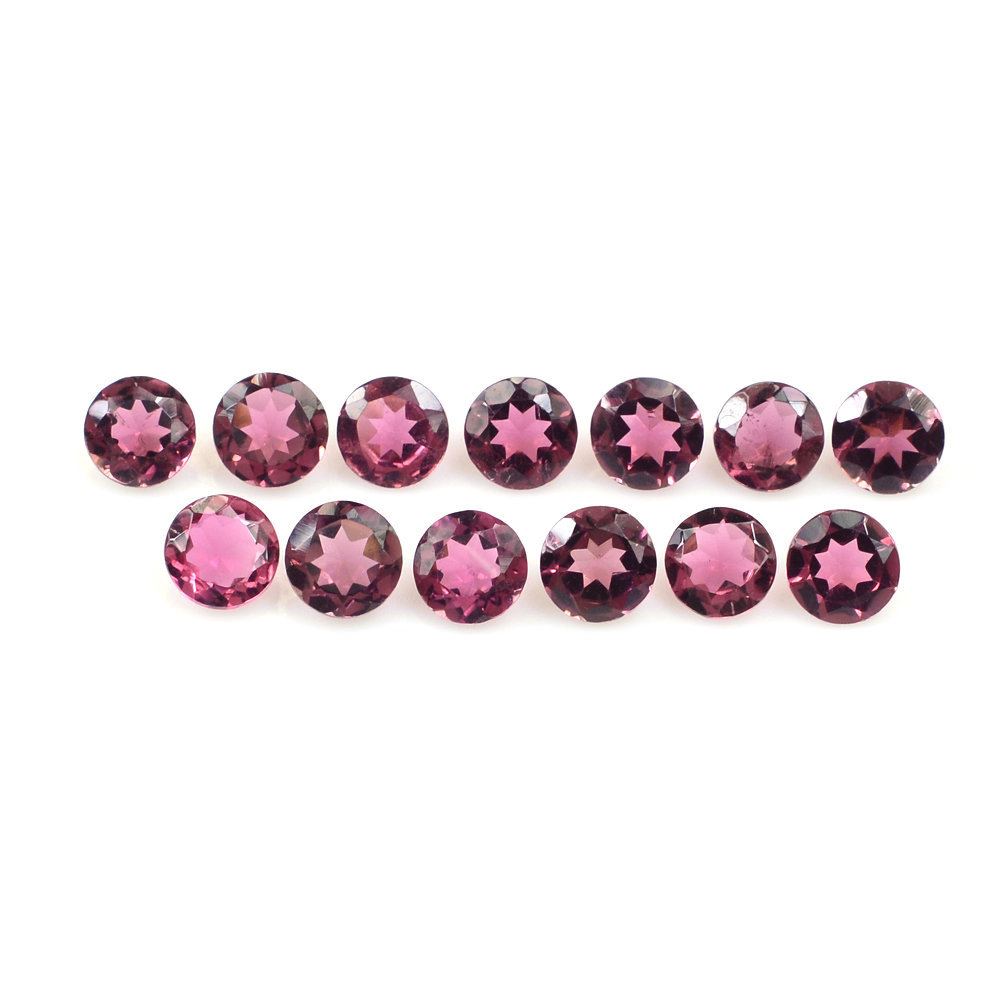 PINK TOURMALINE CUT ROUND (VERY DARK) 3.50MM 0.15 Cts.