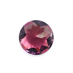 PINK TOURMALINE CHECKER CUT ROUND (VERY DARK) 7MM 1.30 Cts.