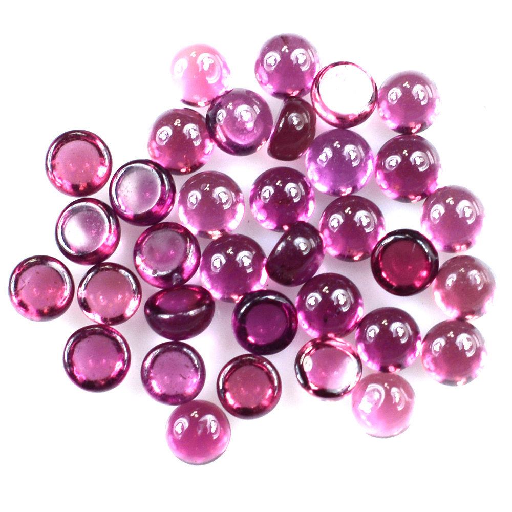 PINK TOURMALINE ROUND CAB (VERY DARK) 2MM 0.07 Cts.