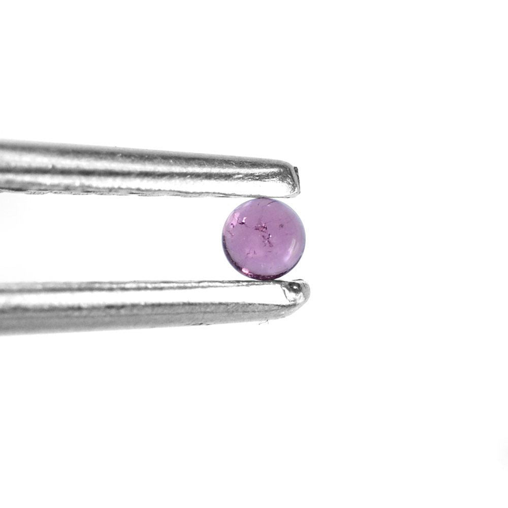 PINK TOURMALINE ROUND CAB (MEDIUM/SI) 2MM 0.04 Cts.