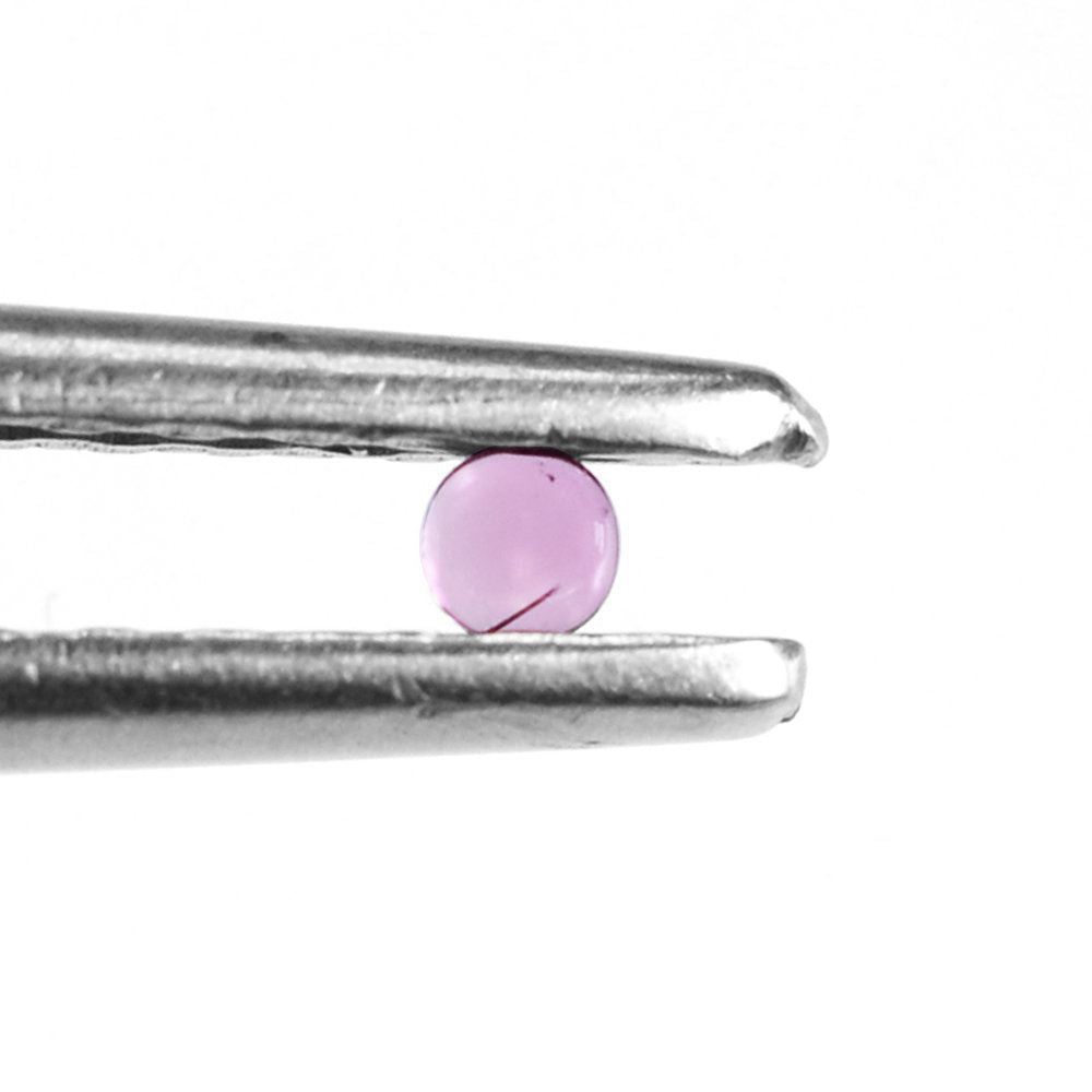 PINK TOURMALINE ROUND CAB (MEDIUM/SI) 1.60MM 0.03 Cts.