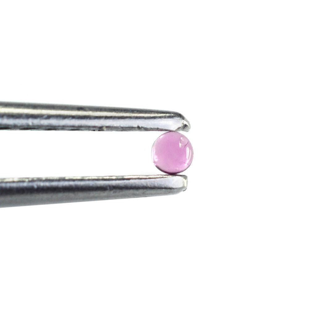 PINK TOURMALINE ROUND CAB (DARK/SI) 2MM 0.05 Cts.