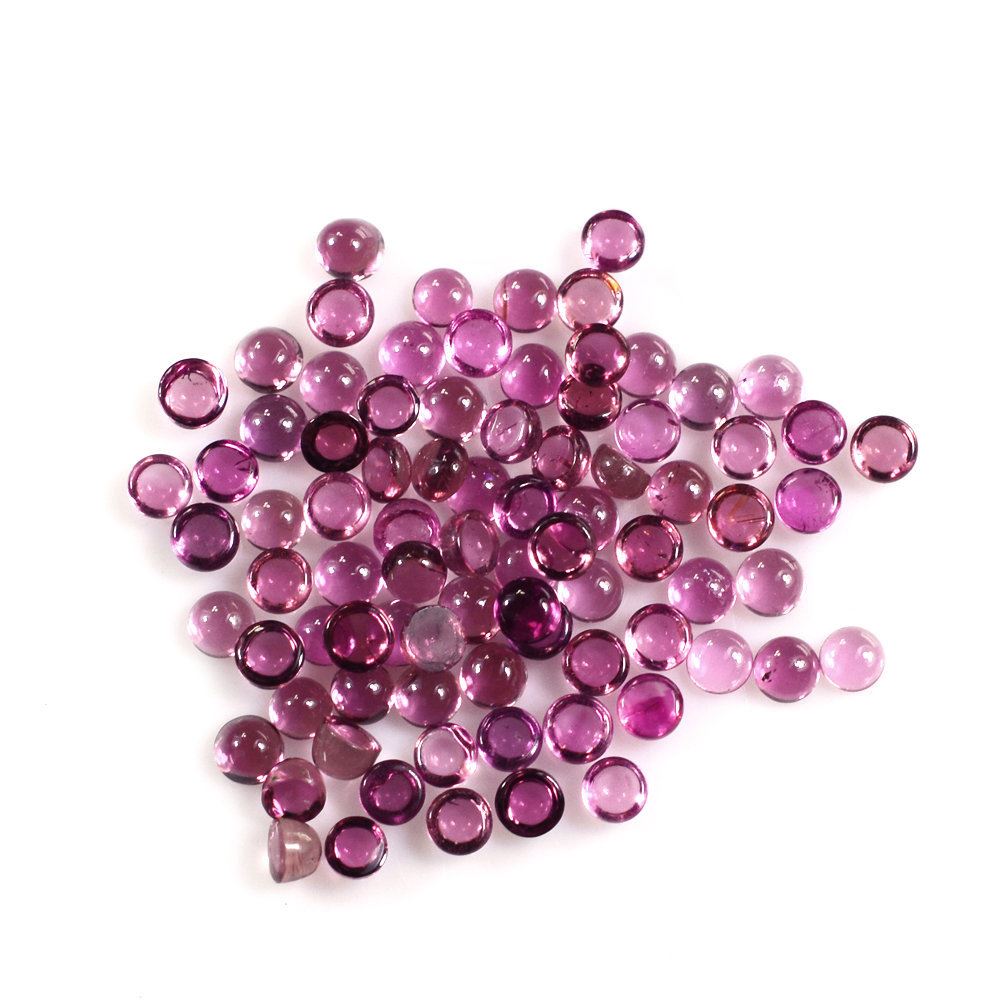 PINK TOURMALINE ROUND CAB (DARK/SI) 2MM 0.05 Cts.