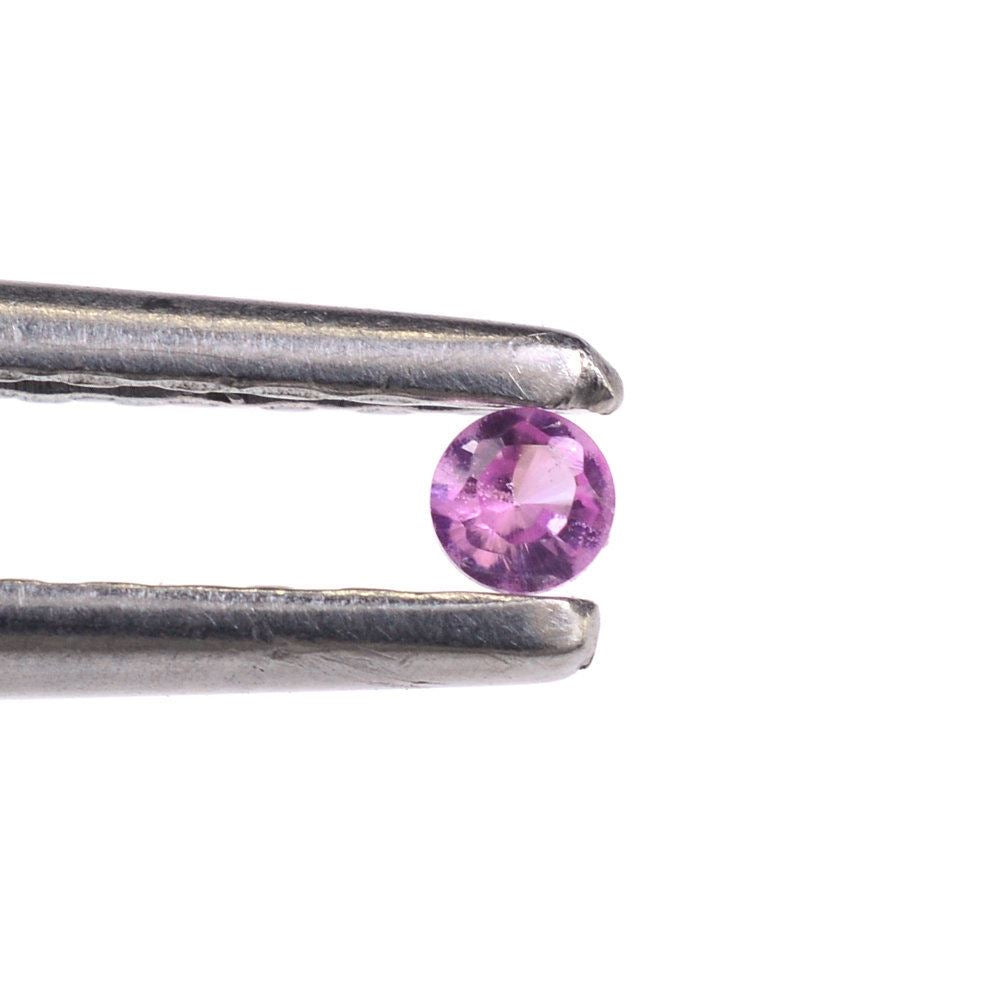 PINK TOURMALINE CUT ROUND (VERY LITE) 2MM 0.04 Cts.