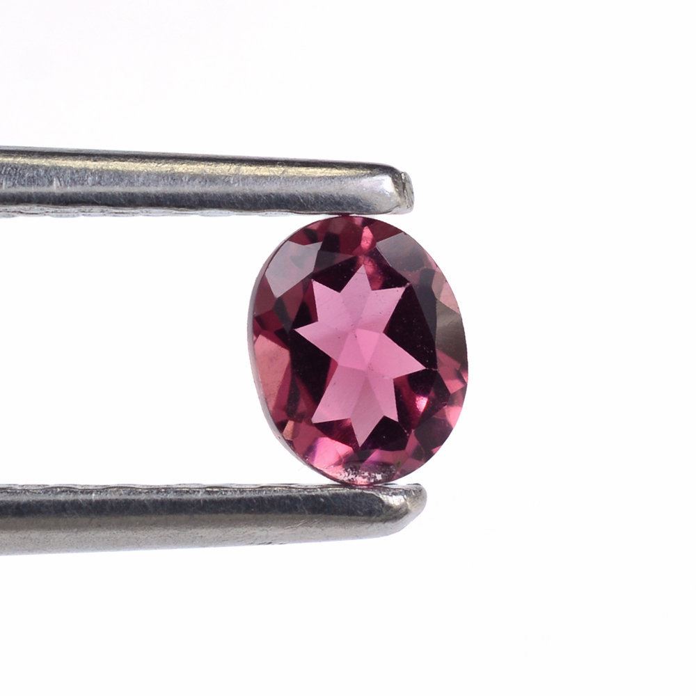 PINK TOURMALINE CUT OVAL (DARK) 5X4MM 0.35 Cts.